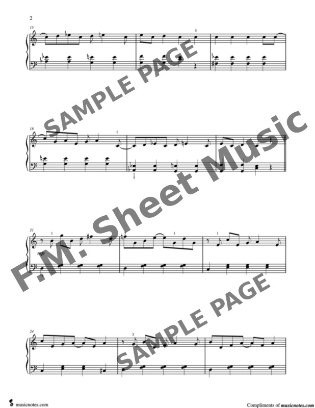 Maple Leaf Rag (Early Intermediate Piano) By - F.M. Sheet Music - Pop ...