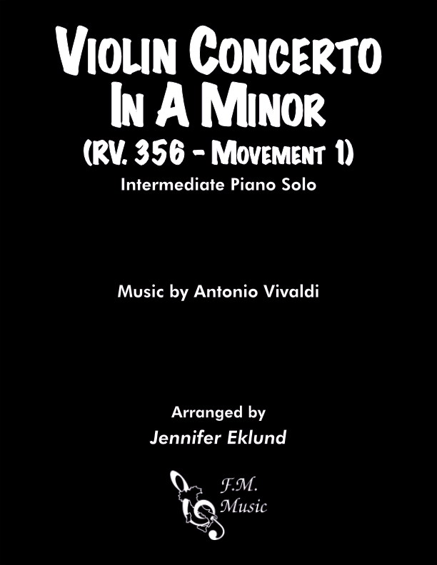 Violin Concerto in A Minor (RV. 356 - Movement 1) (Intermediate Piano)