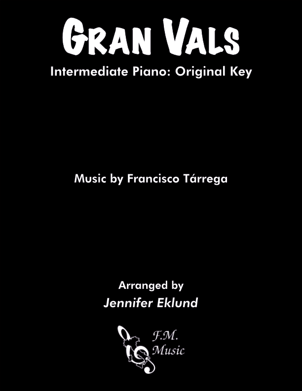 Gran Vals (Intermediate Piano: Original Key)
