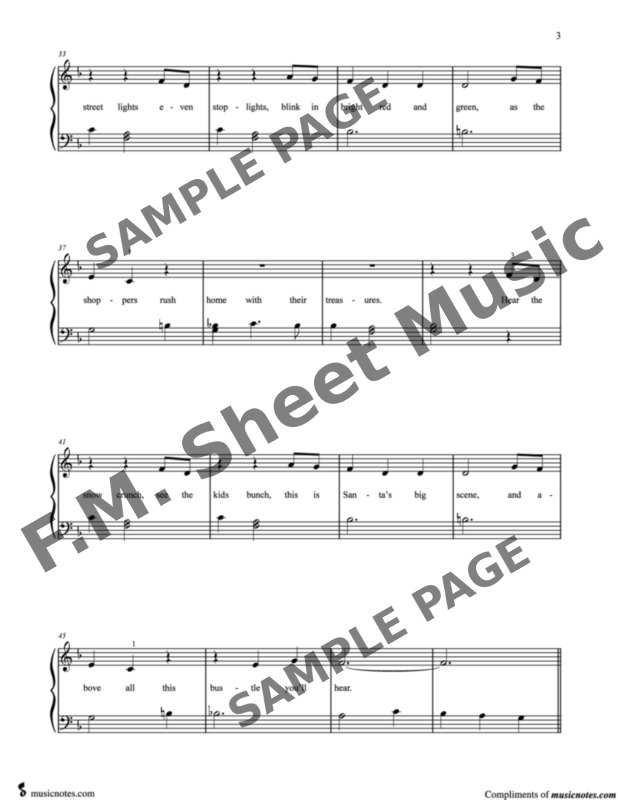 Silver Bells (for Beginners) By Bing Crosby - F.M. Sheet Music - Pop ...