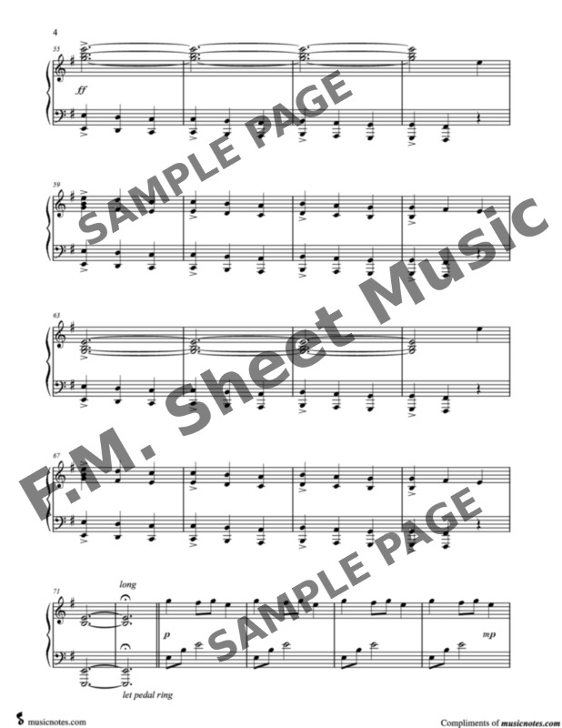 Christmas Eve Sarajevo 12 24 Intermediate Piano By Trans Siberian Orchestra F M Sheet Music Pop Arrangements By Jennifer Eklund