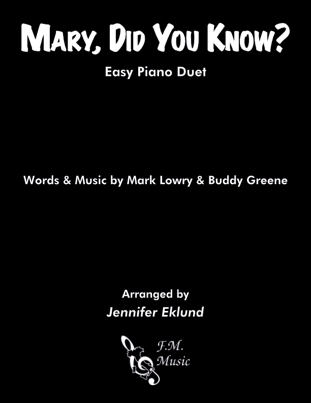 Mary, Did You Know? (Easy Piano Duet)