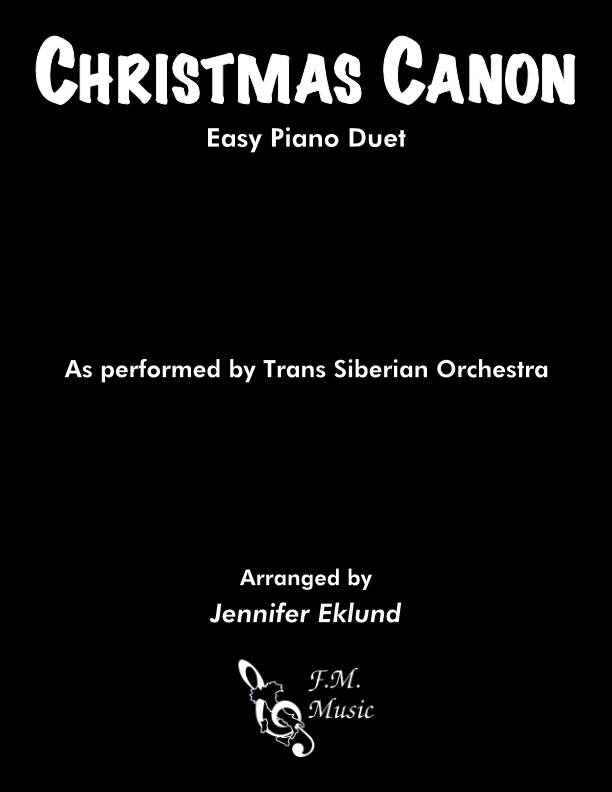 Christmas Canon (Easy Piano Duet)