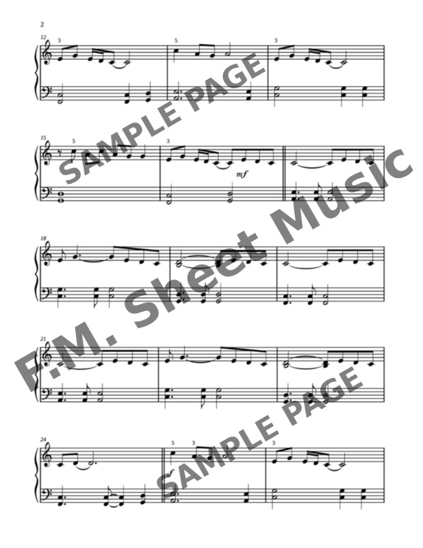 Timber (Easy Piano) By Pitbull - F.M. Sheet Music - Pop Arrangements by ...