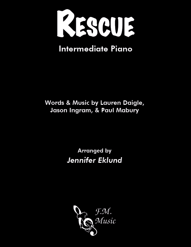 rescue lauren daigle sheet music