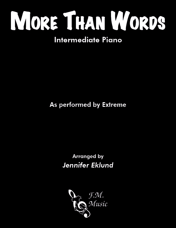 More Than Words (Intermediate Piano)