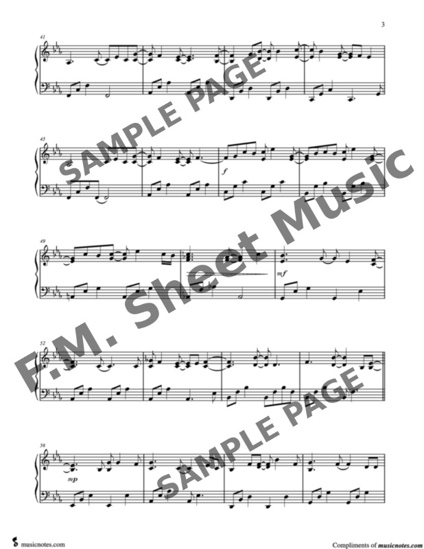 Melody in F" Sheet Music for Piano Solo - Sheet Music Now