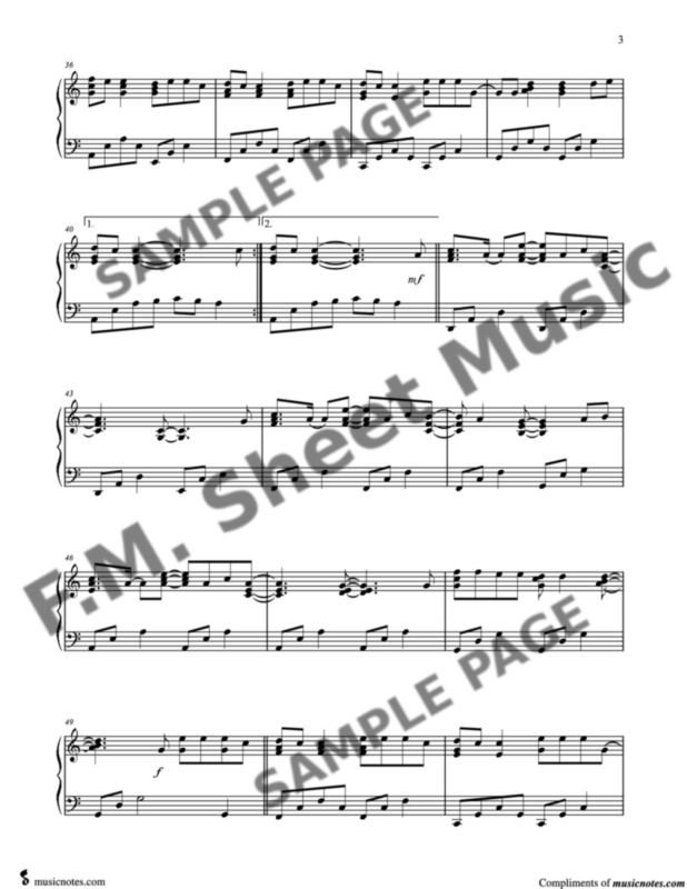 Two of Us (Intermediate Piano) By Louis Tomlinson - F.M. Sheet Music - Pop  Arrangements by Jennifer Eklund