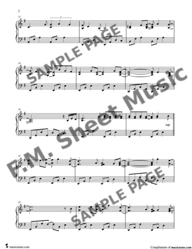You'll See (Intermediate Piano) By Madonna - F.M. Sheet Music - Pop ...