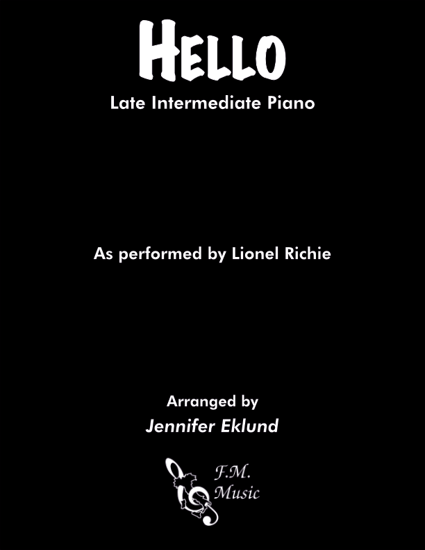 Hello (Late Intermediate Piano) By Lionel Richie - F.M. Sheet Music ...