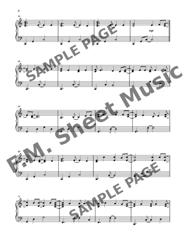 The Boxer (Intermediate Piano) By Simon & Garfunkel - F.M. Sheet Music ...