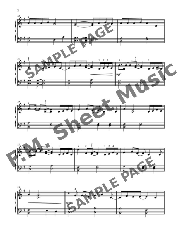 Never Gonna Give You Up (Easy Piano) By Rick Astley - F.M. Sheet Music ...
