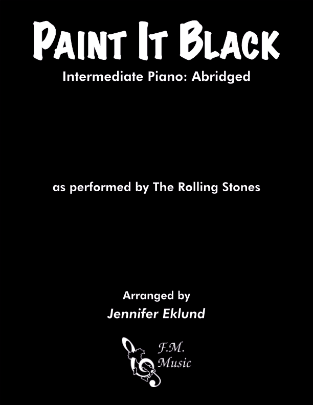 Paint It Black (Intermediate Piano: Abridged)