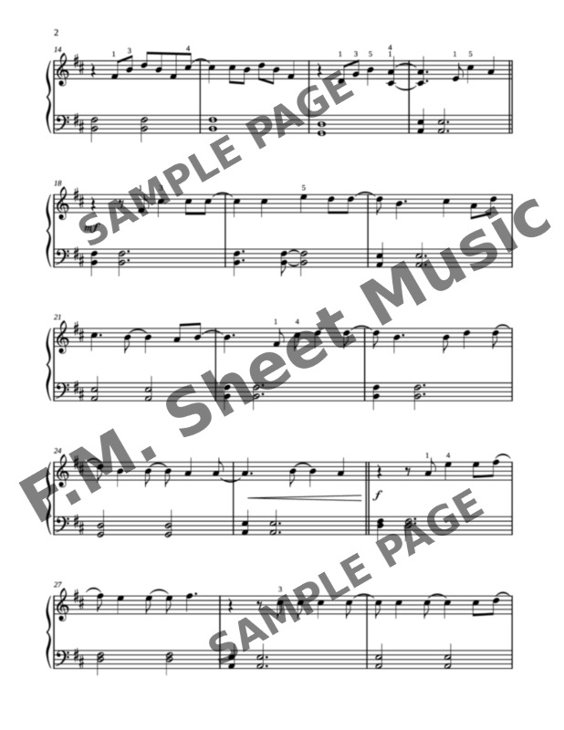 Here Without You (Easy Piano) By 3 Doors Down - F.M. Sheet Music - Pop ...