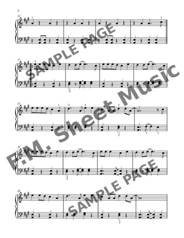 Blitzkrieg Bop (Easy Piano) By Ramones F M Sheet Music Pop