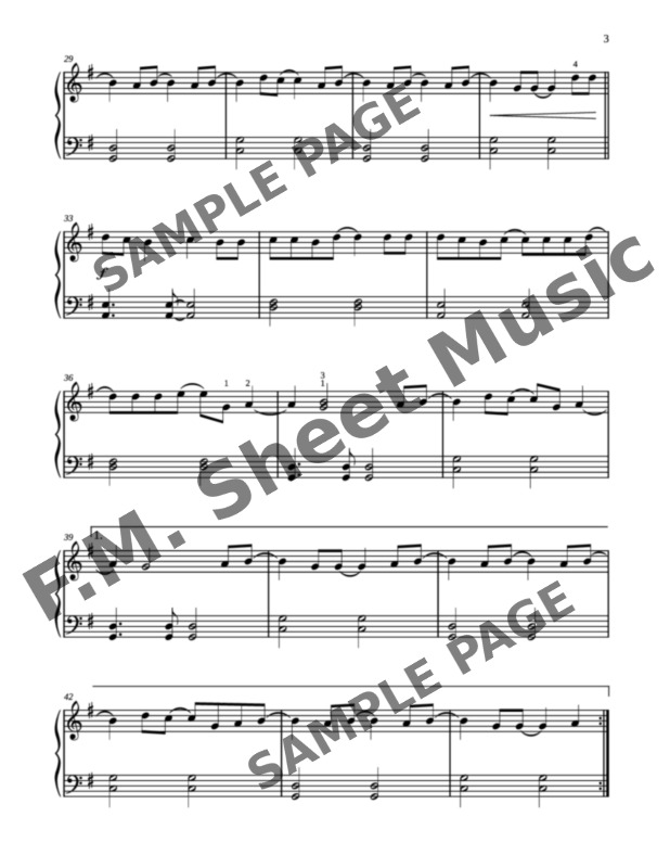 In Between Days (Easy Piano) By The Cure - F.M. Sheet Music - Pop ...