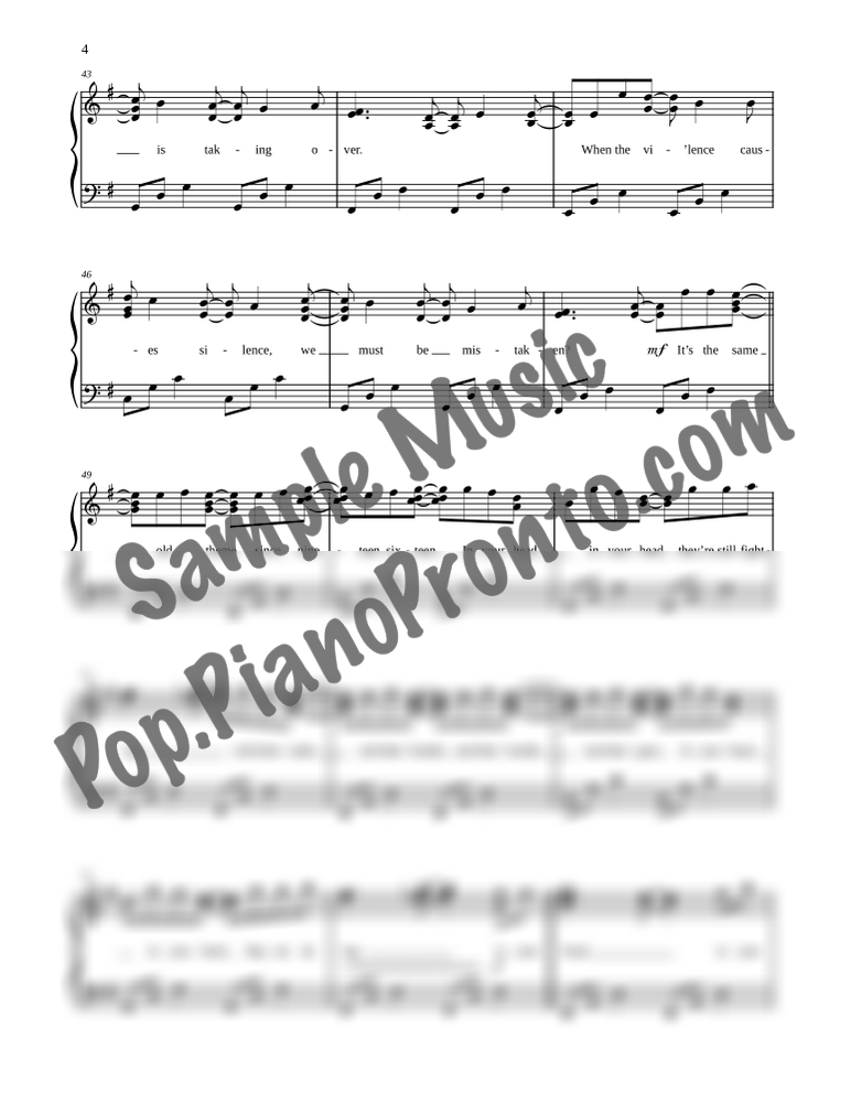 Zombie (Intermediate: Lyrical Version) By The Cranberries - F.M. Sheet ...