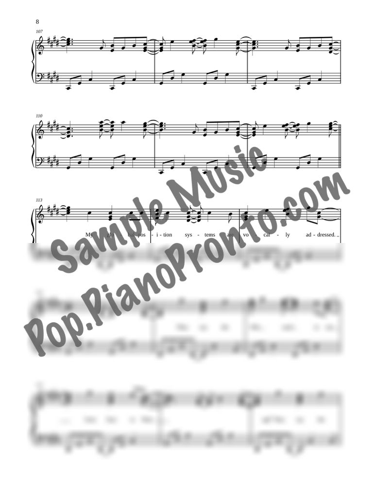 Spaceman (Intermediate Piano: Full Version) By The Killers - F.M. Sheet ...