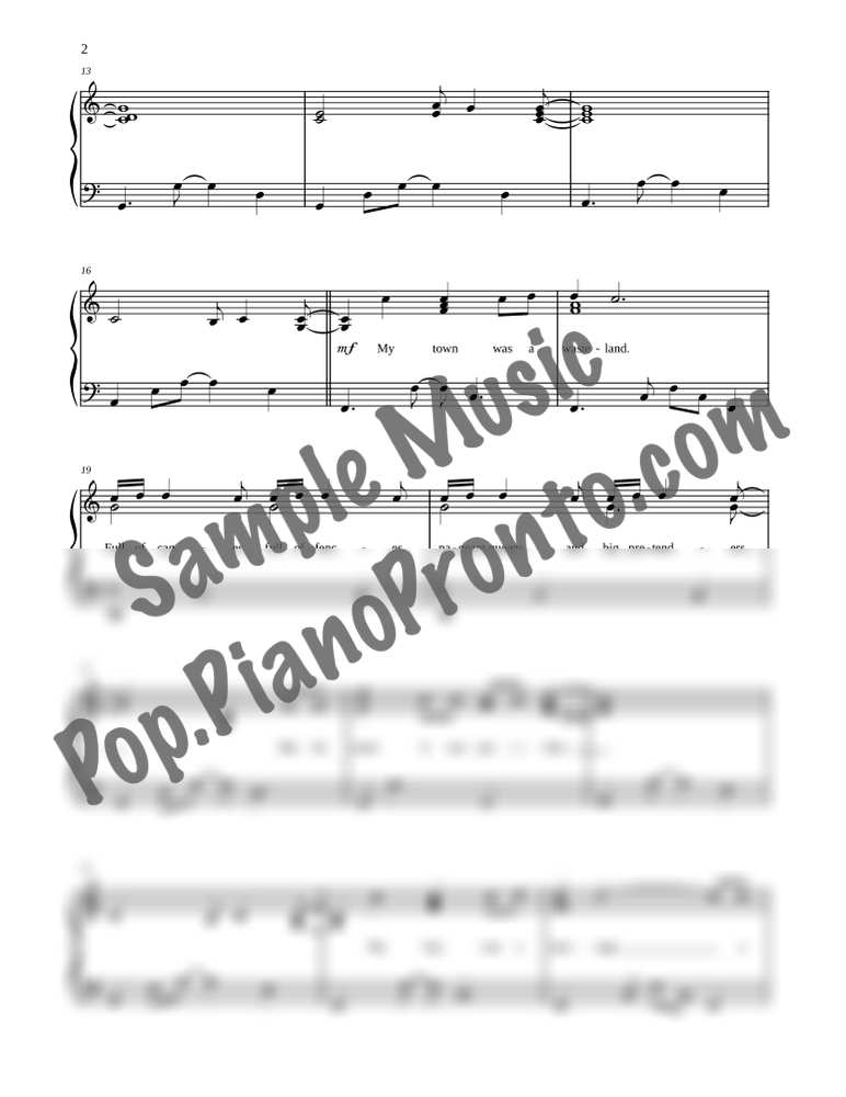 Midnight Rain (Intermediate Piano) By Taylor Swift - F.M. Sheet Music ...