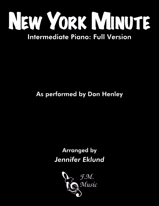 New York Minute (Intermediate Piano: Full Version)