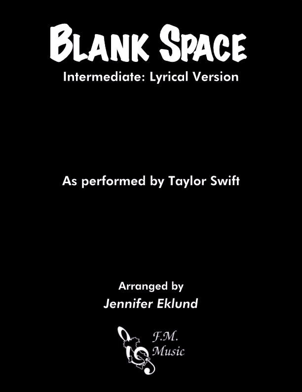 Blank Space (Intermediate Piano: Lyrical Version)